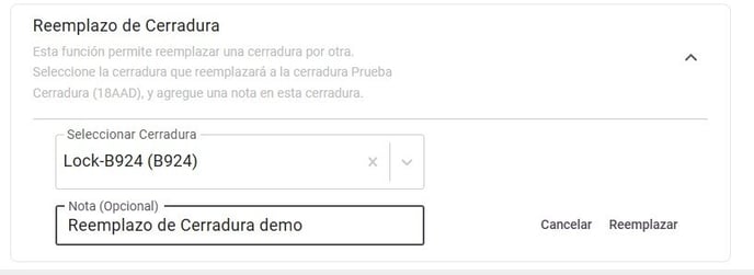 reemplazo de cerradura opcion